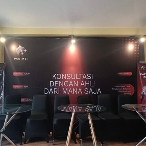 jasa backdrop event